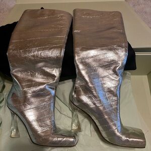 Silver Women's Boots